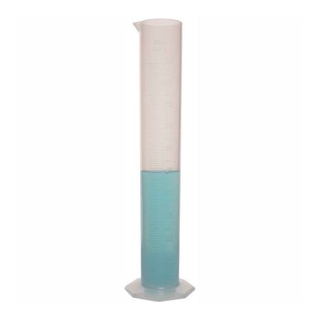 BEL-ART Bel-Art Single Scale Graduated Cylinder 284570000, 500ml Capacity, 5.0ml Graduation, Clear, 1/PK 284570000